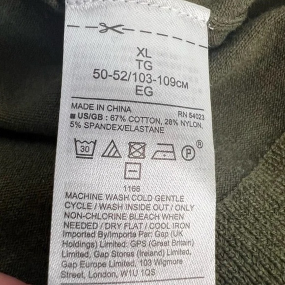 Banana Republic Stretch Cotton Sweater Womens XL Olive Green Short Sleeve - Picture 5 of 5